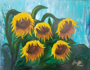 Old Five - Sunflower Study 5