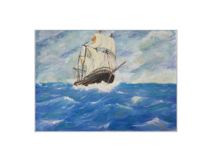 Schooner on the High Seas - Print