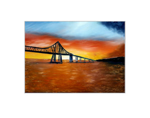 Sunset on the River - Print